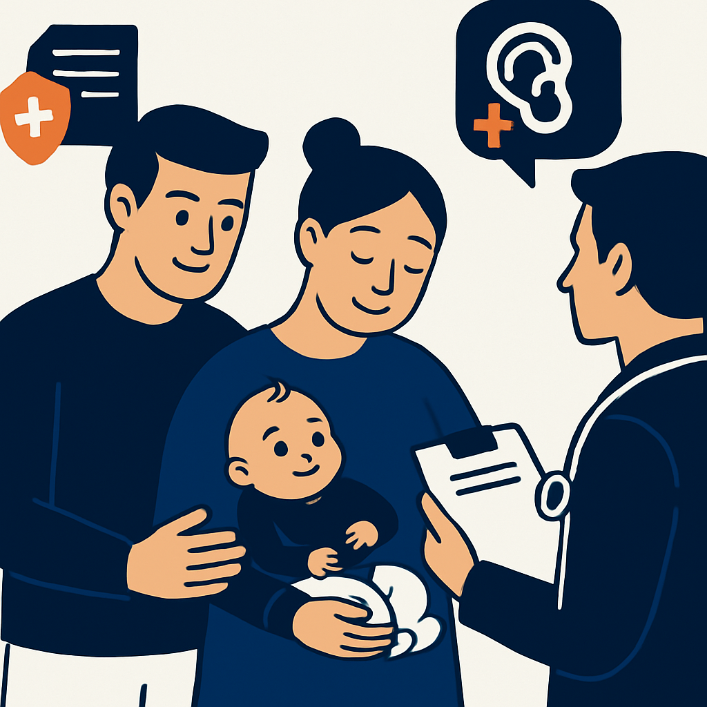 Mother holding her baby